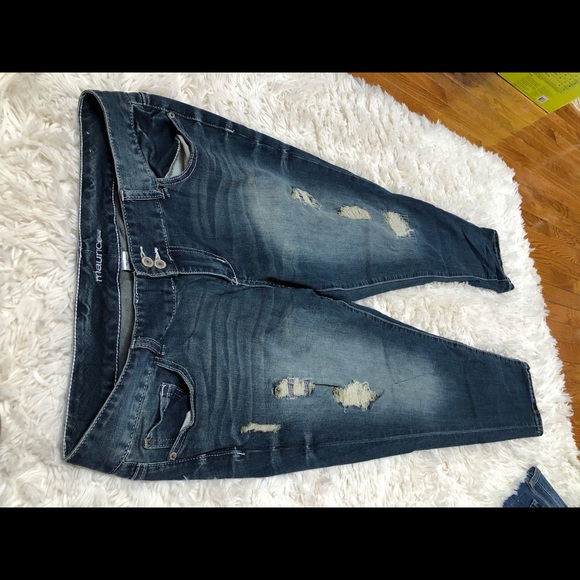 Maurices 13/14R ankle skinny-folded crop Capri style jeans. Spring cleaning❤️❤️ - Picture 14 of 15